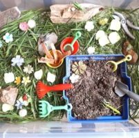 bacs sensoriels ; activités sensorielles enfants