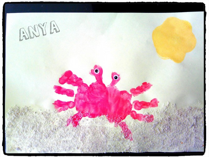Les petits crabes sur le sable