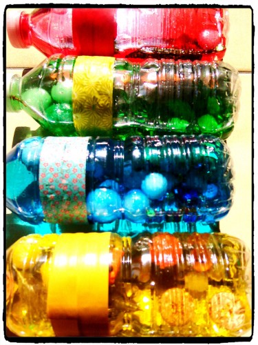 Bouteilles colorées