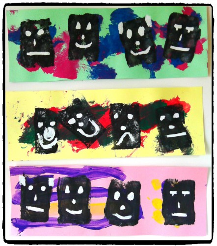 Petits masques africains