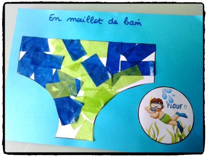 En maillot de bain et PLOUF !