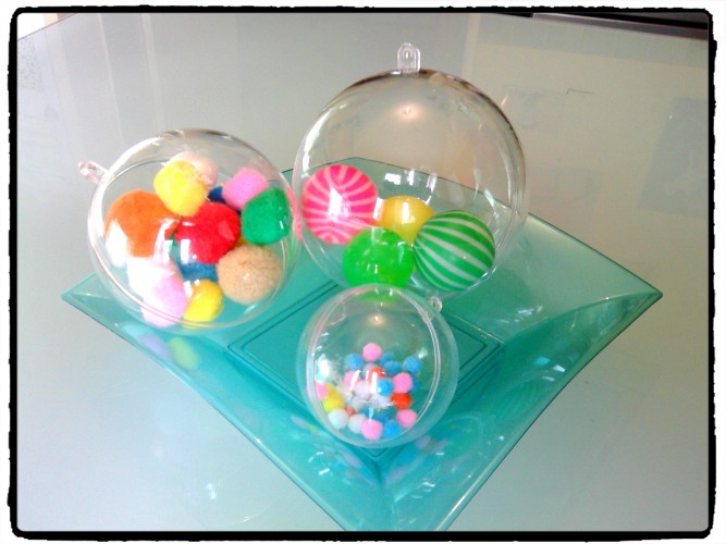 Des boules sensorielles : des ronds dans des ronds