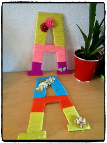 Lettres en laine