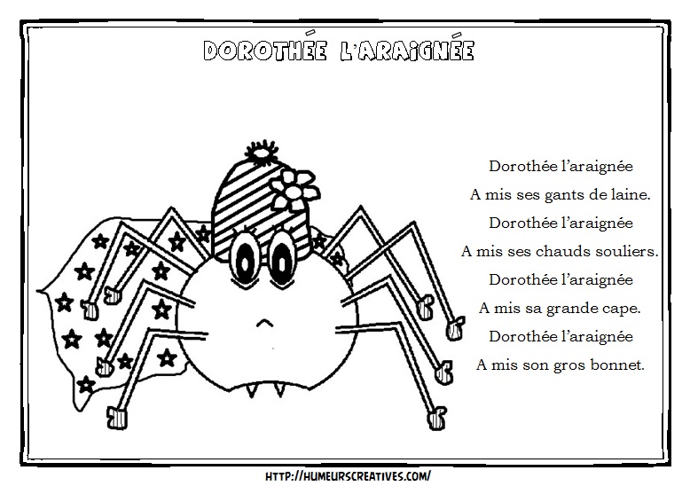 Illustration Dorothée l'araignée