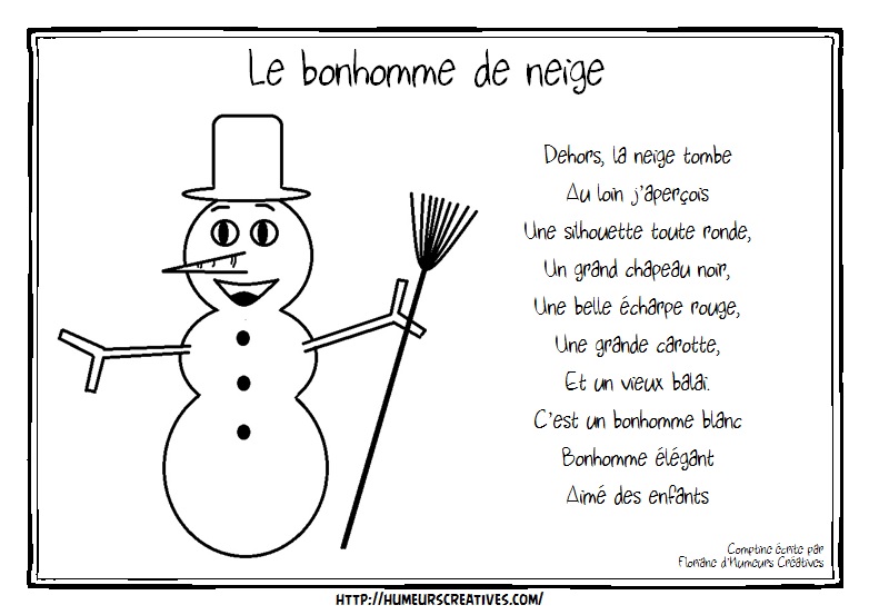 Illustration le bonhomme de neige flo