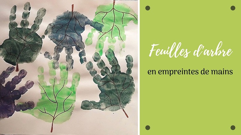 Bricolage d'automne pour enfants : réaliser des feuilles d'arbre en empreintes de mains