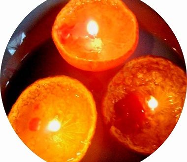 Fabrication de bougies avec des clémentines