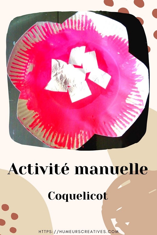 Activité manuelle pour enfants : fabriquer un coquelicot avec une assiette en carton
