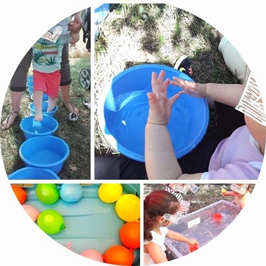 Les jeux d'eau, activités pour enfants.