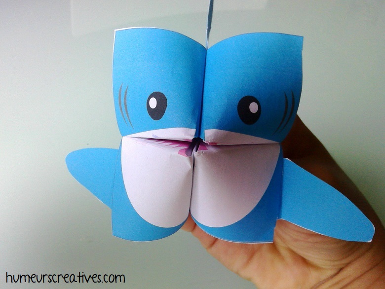 requin en origami