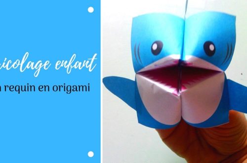 Fabriquer un requin en origami, activité manuelle pour les enfants