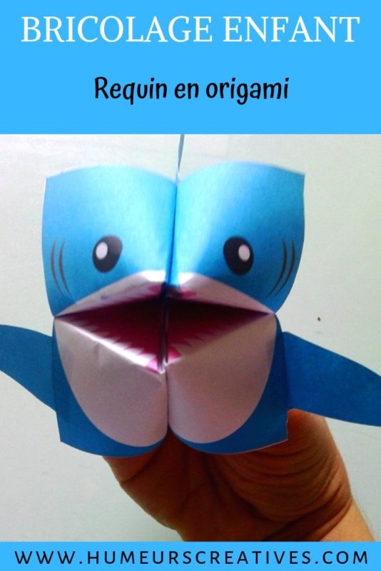 Réaliser un requin en origami