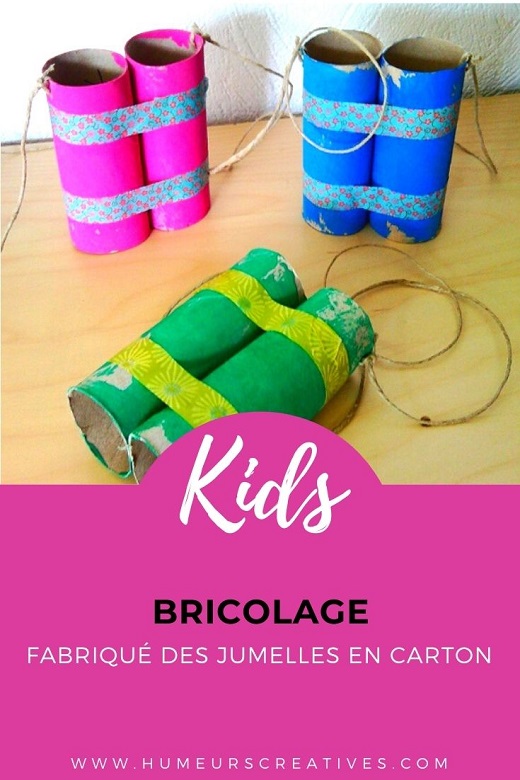 Bricolage pour enfant : fabriquer des jumelles en carton