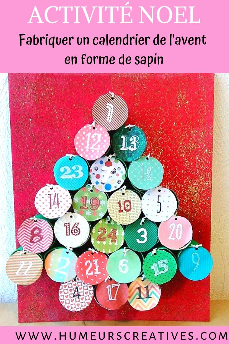 Calendrier De Lavent Fait Maison Sapin