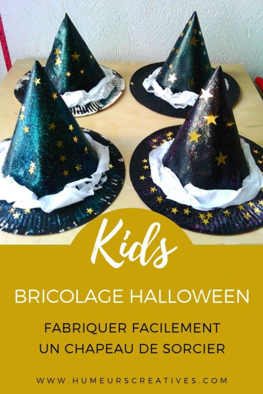 Bricolage d'halloween : fabriquer facilement un chapeau de sorcier avec les enfants