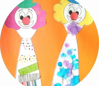 Bricolage pour le carnaval : des clowns cravates à décorer