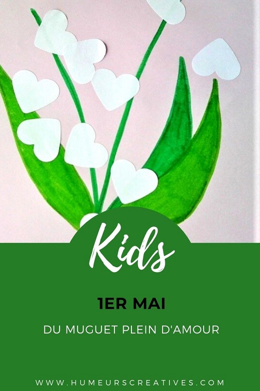Bricolage pour le 1er mai : brin de muguet en collage pour les enfants