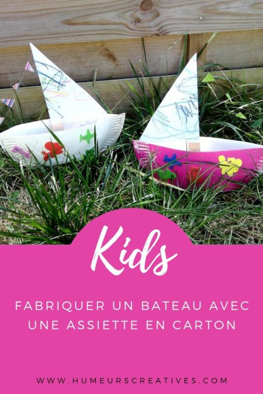 Bricolage pour enfants : des bateaux à fabriquer avec une assiette en carton