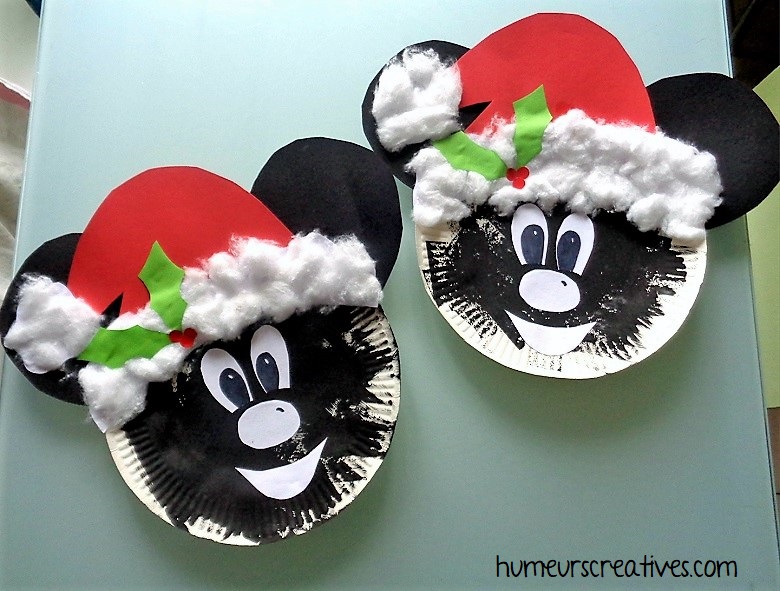 Mickey et Minnie fêtent Noël. Un bricolage pour les enfants en attendant Noël