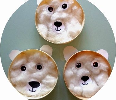 Bricolage d'hiver pour enfants : ours polaires