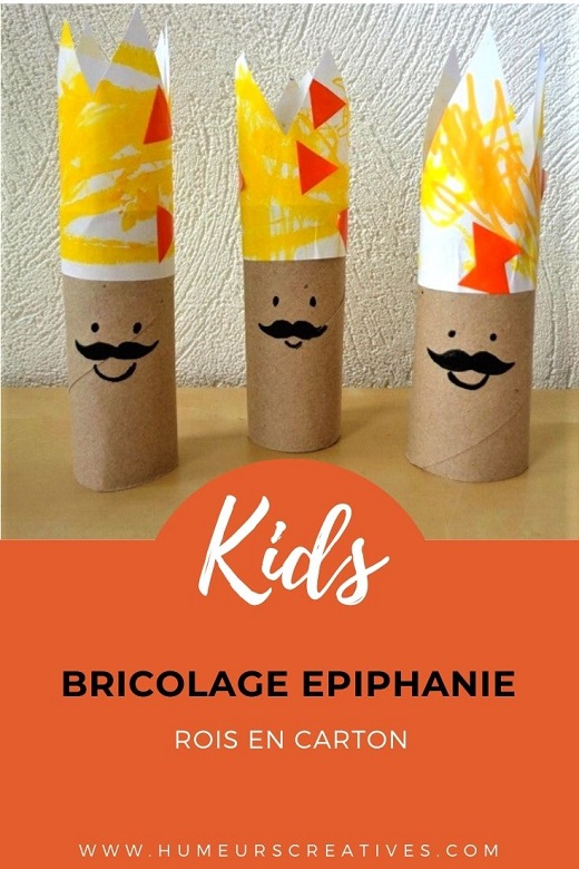 Bricolage pour l'Epiphanie : fabriquer des rois en carton avec les enfants