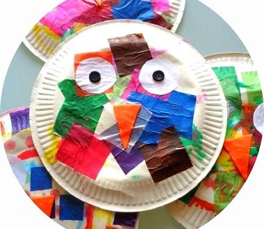 Bricolage pour enfant : réaliser un hibou avec une assiette en carton
