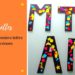 bricolage pour enfants : décorer la première lettre de son prénom avec des gommettes