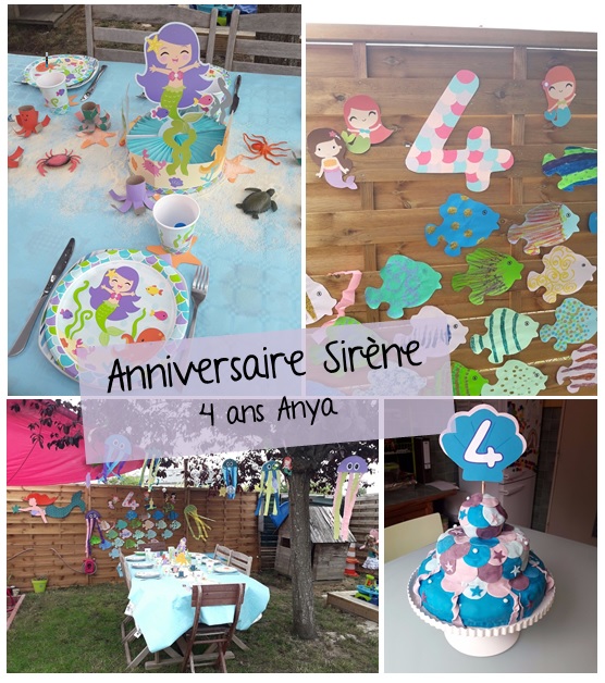 Anniversaire Sirène: Jeux et Décorations à imprimer - Birthday