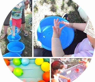des idées de jeux d'eau pour les enfants
