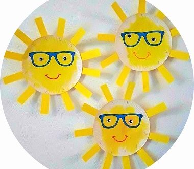 Bricolage pour enfant : réaliser un soleil avec une assiette en carton