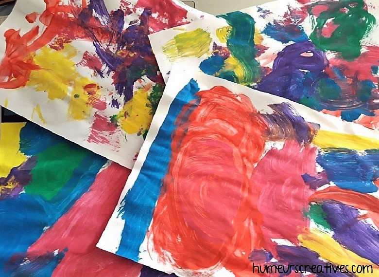peintures libres des enfants