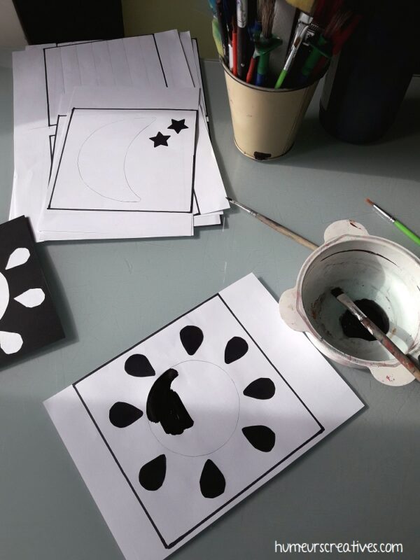 Des cartes d'éveil Montessori en noir et blanc à imprimer - Marie Claire