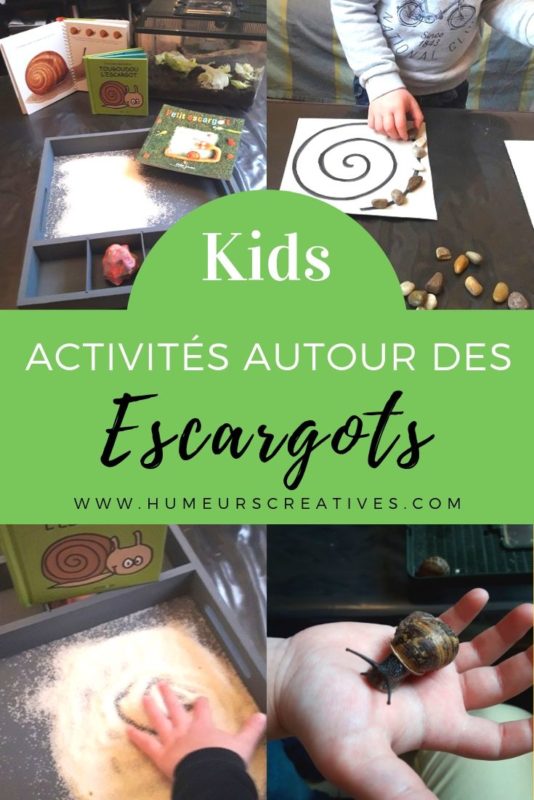 Activités pour enfants sur les escargots : observation et découvertes, livres, jeux et activités manuelles à faire avec des tout-petits
