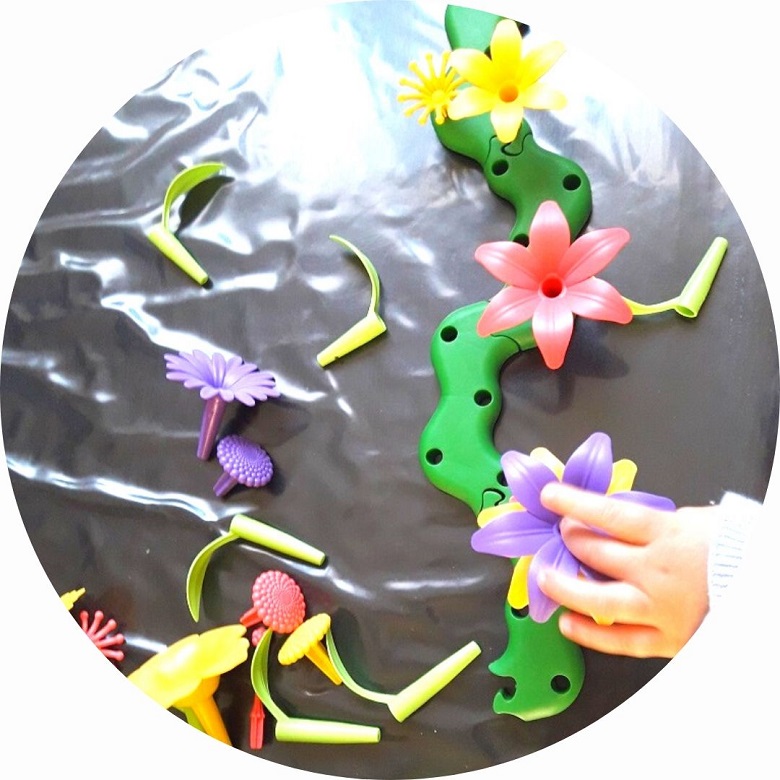 jeu créer bouquets de fleurs pour les enfants