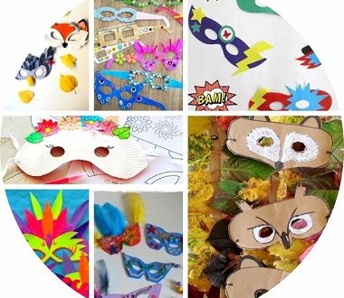 15 idées de masques pour enfants pour le carnaval