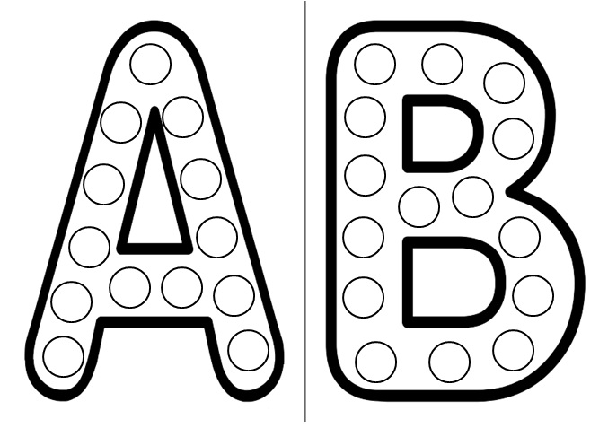 planches de gommettes des lettres de l'alphabet à télécharger