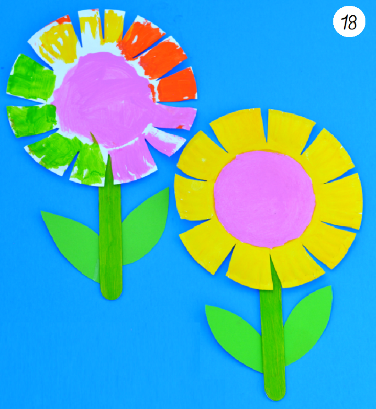 idée bricolage fleurs pour enfants