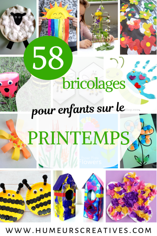 58 bricolages de printemps pour les enfants 