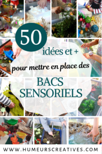 50 idées de matériels pour mettre en place des bacs sensoriels pour enfants