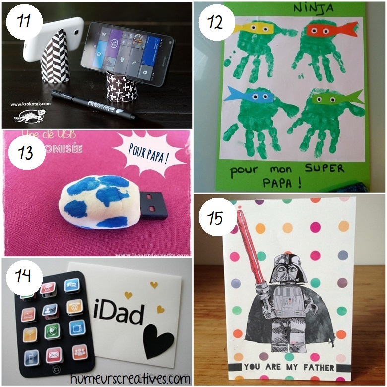 25 cadeaux à fabriquer avec les enfants pour la fête des pères 