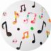 Bricolage pour la fete de la musique : des notes de musique en peinture à faire avec les enfants