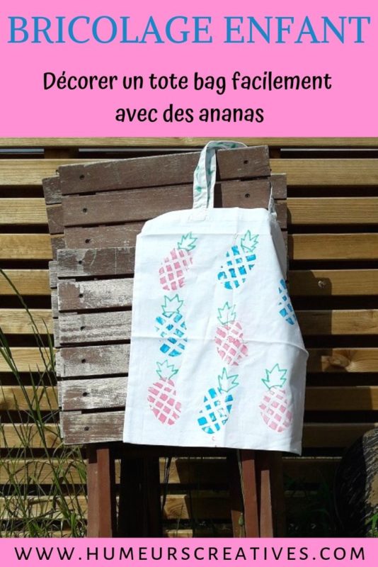 Un tote bag à décorer par les enfants pour offrir à la maîtresse