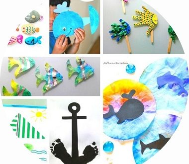 Bricolages pour enfants sur le thème de la mer et de l'océan