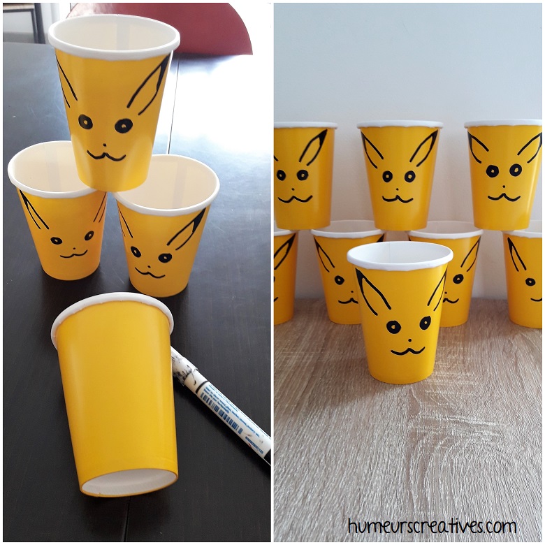 Anniversaire Pokémon : des verres jaunes Pikatchu