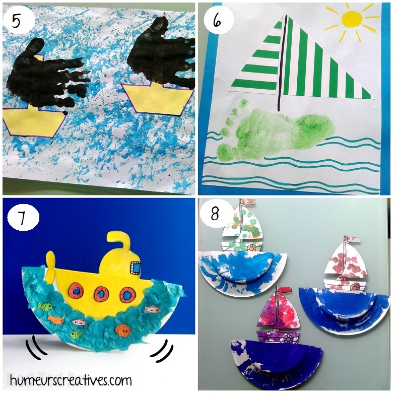 Bricolages de bateaux pour enfants