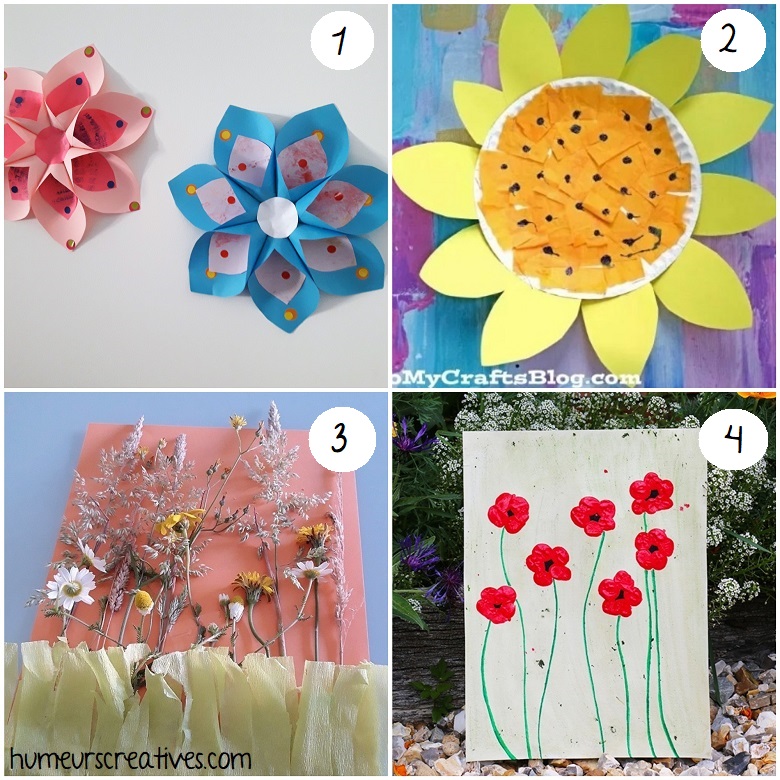 des idées de bricolages de fleurs d'été
