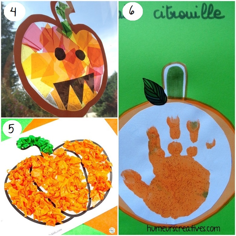 Idées de bricolages de citrouilles d'halloween pour les enfants