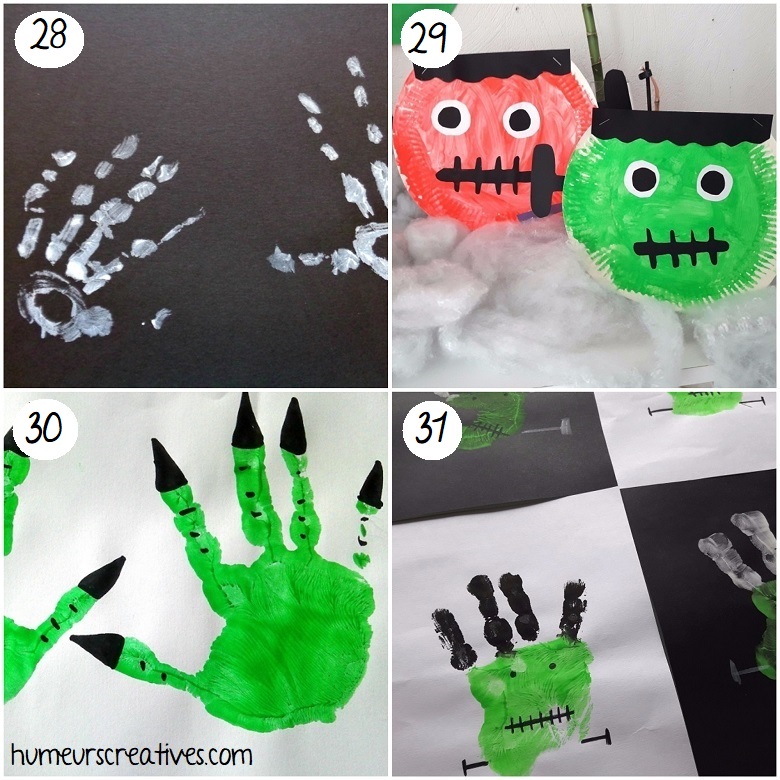 Idées de bricolages de monstres d'halloween pour les enfants