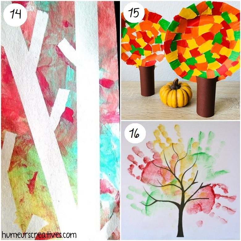Bricolages d'automne pour enfants : des idées d'arbres d'automne