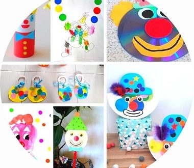 23 idées de bricolages de clowns pour les enfants